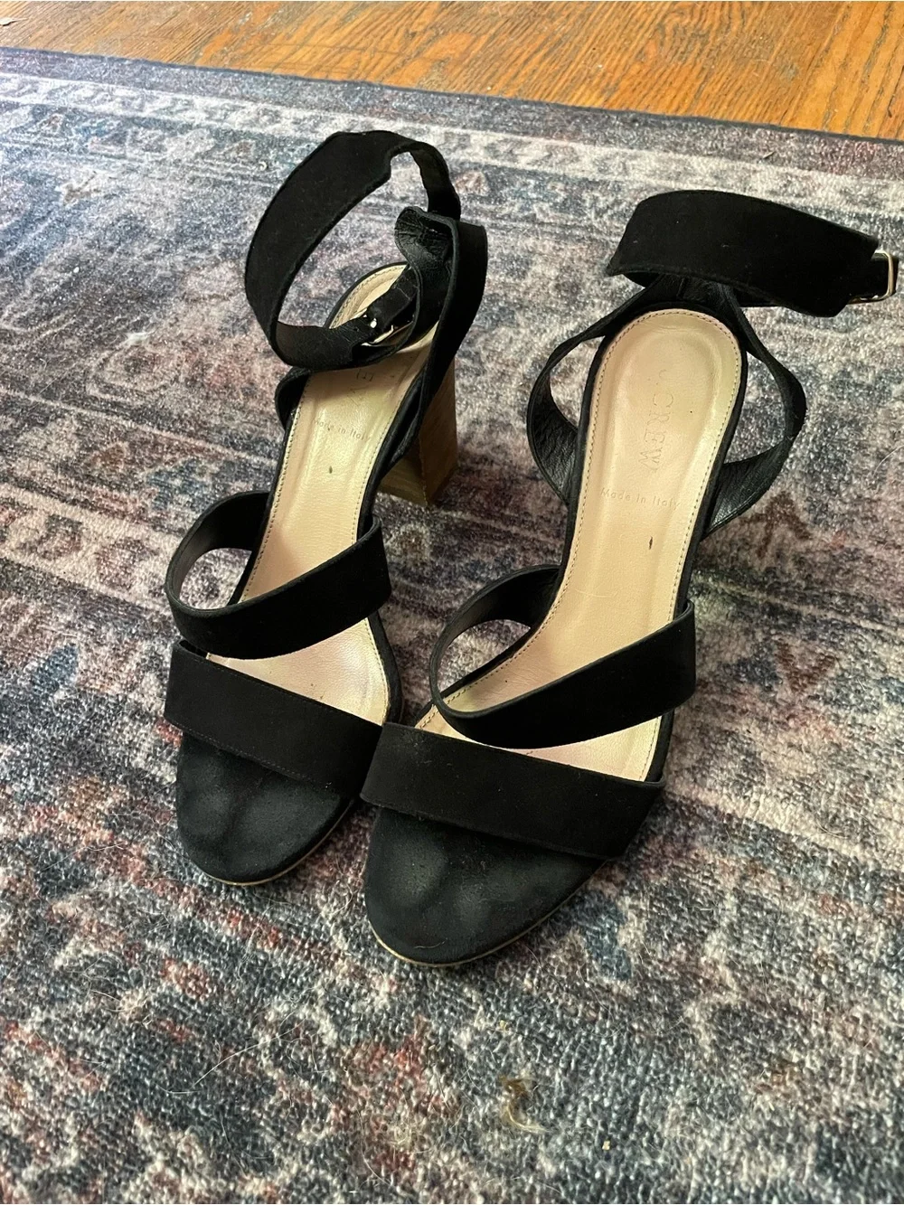 Jcrew womens gladiator pumps in suede